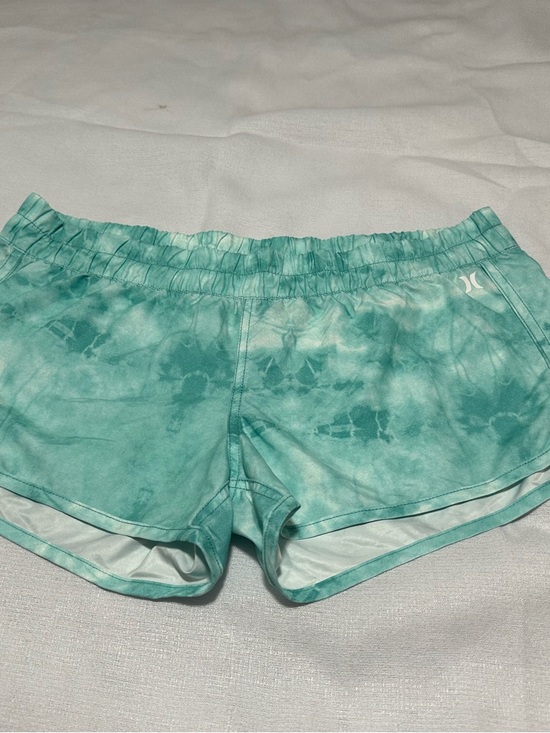 Hurley Teal Tie-Dye Athletic Shorts for Women - Picture 5 of 5
